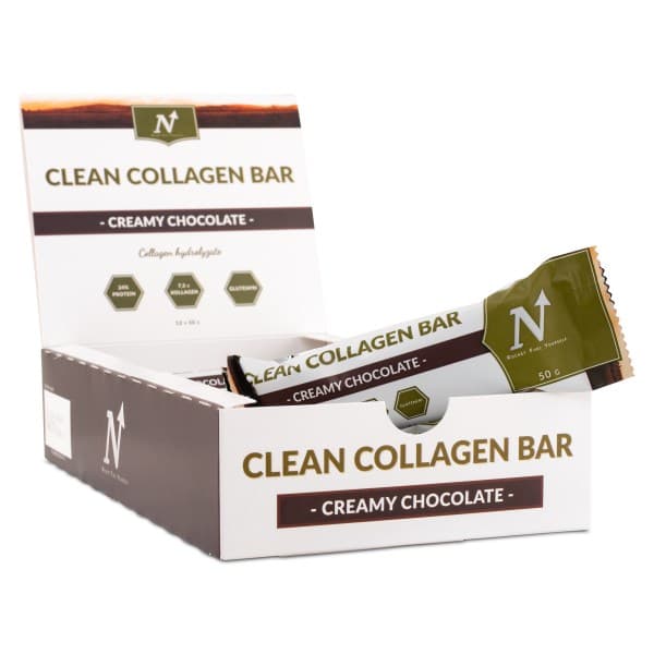 Nyttoteket Clean Collagen Bar, Creamy Chocolate, 12 kpl -20%