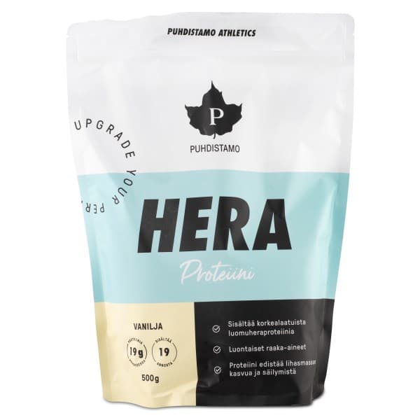 Puhdistamo Athletics Heraproteiini, Vanilja, 500 g