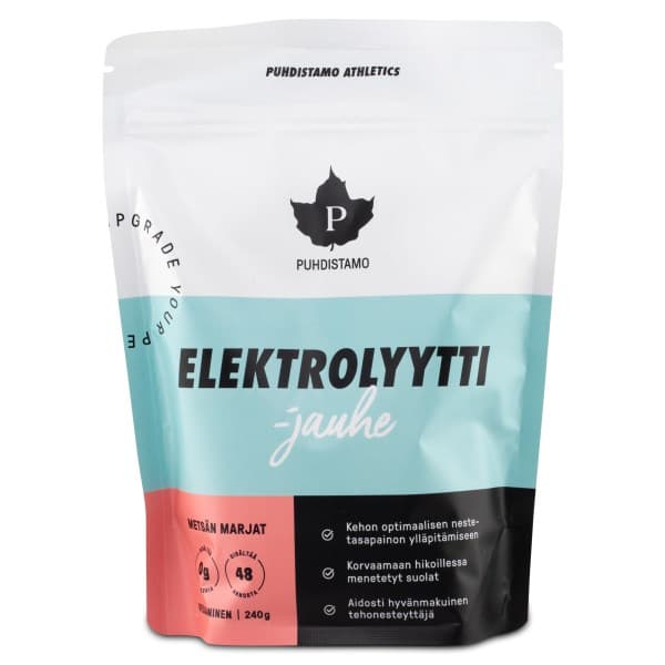 Puhdistamo Elektrolyyttijauhe, Punaiset Marjat, 240 g