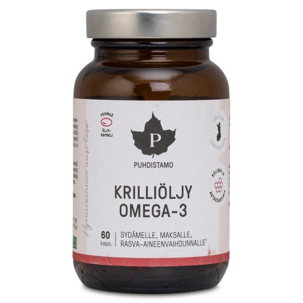 Puhdistamo Krilliöljy Omega-3, 60 kapselia