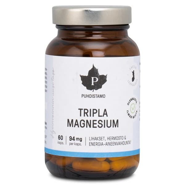 Puhdistamo Tripla Magnesium, 60 kapselia