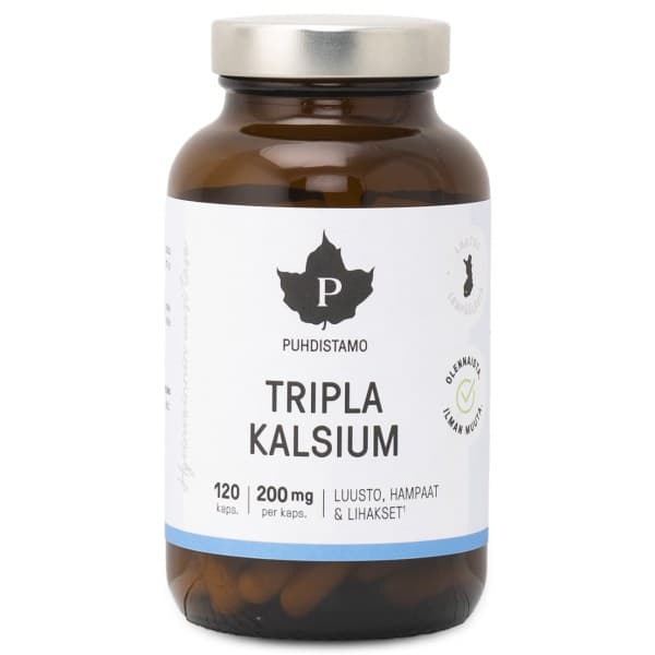 Puhdistamo Tripla Kalsium, 120 kapselia