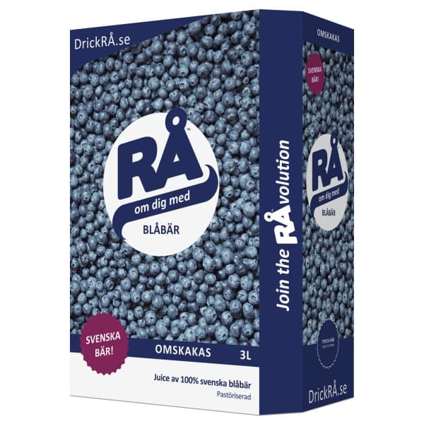 RÅ Blåbär Bag-in-Box, 3000 ml