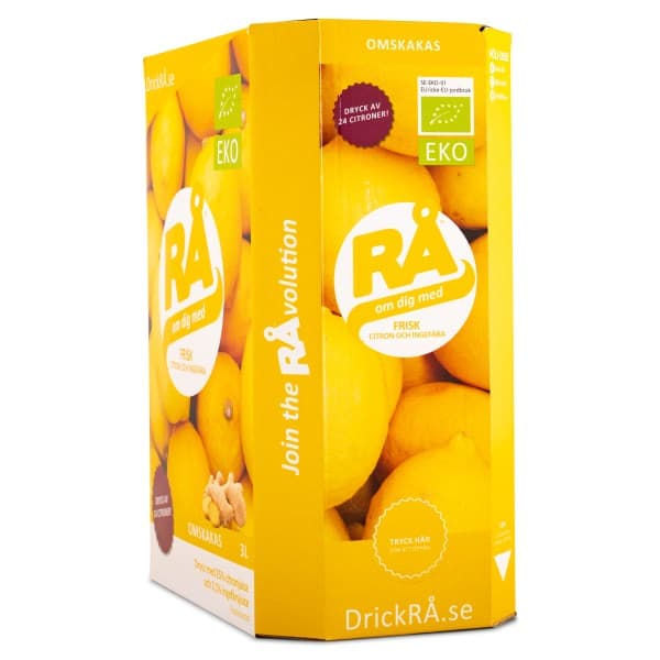 RÅ Sitruunajuoma Bag-in-Box, 3000 ml