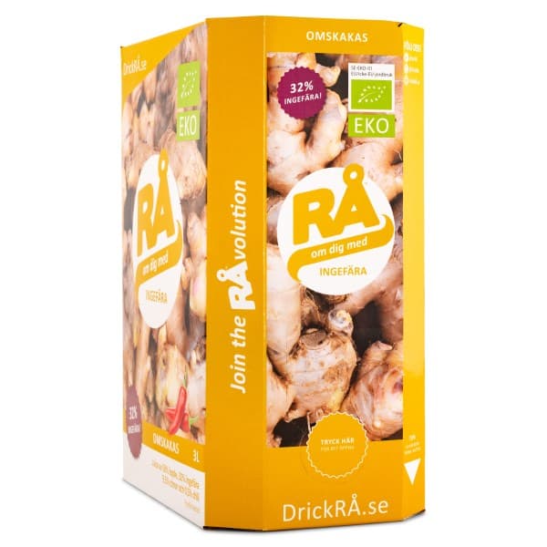 RÅ Inkiväärijuoma EKO Bag in Box, 3000 ml -20%