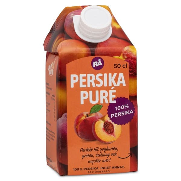 RÅ Puré Hedelmäpyree, Persikka, 50 cl