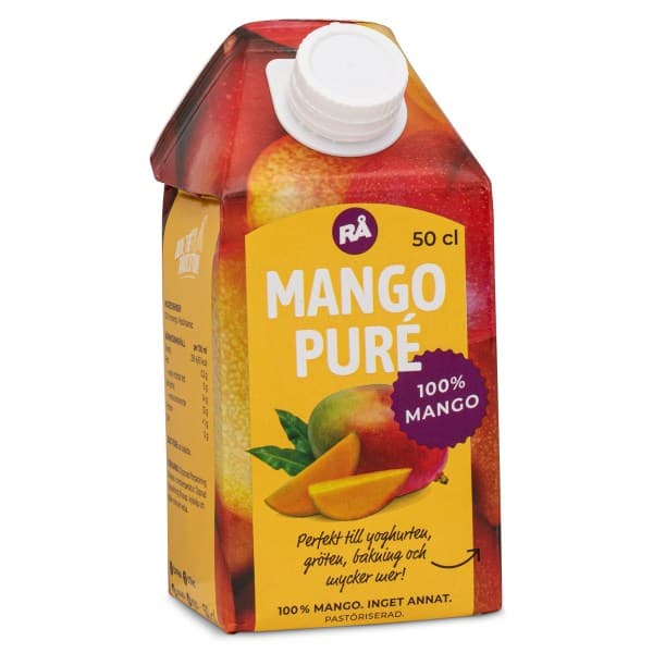 RÅ Puré Hedelmäpyree, Mango, 50 cl