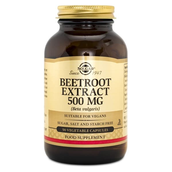 Solgar Beetroot Extract 500 mg, 90 kapselia