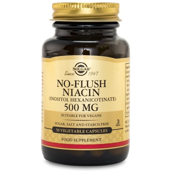 Solgar No-Flush Niasiini, 50 kaps.