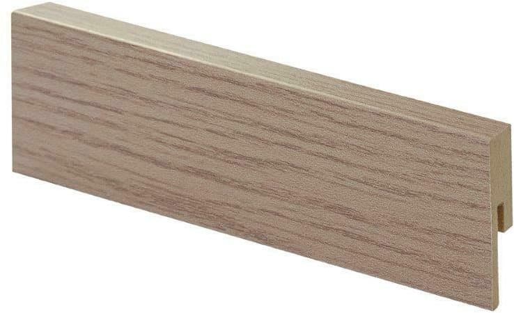 Jalkalista Maler Create Home Eco Plus R2, 12x42x2750mm, mdf, light oak