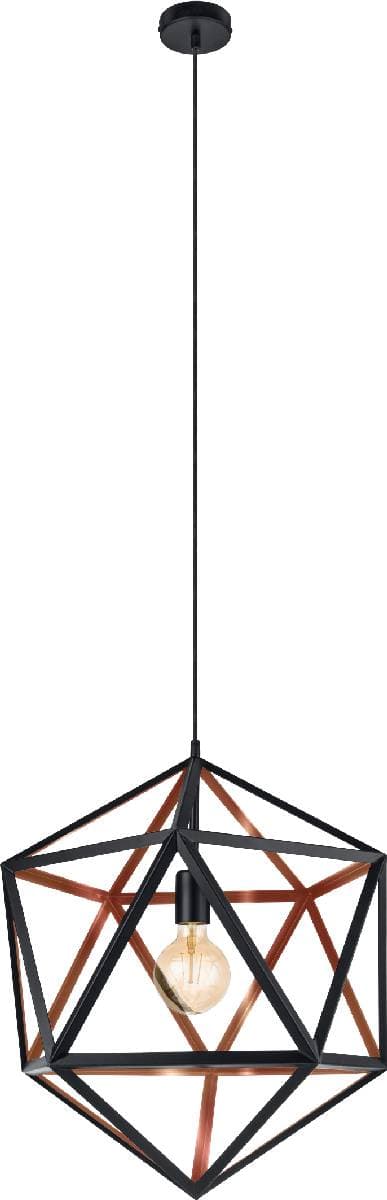Riippuvalaisin Eglo Vintage Embleton 1 Ø460mm musta