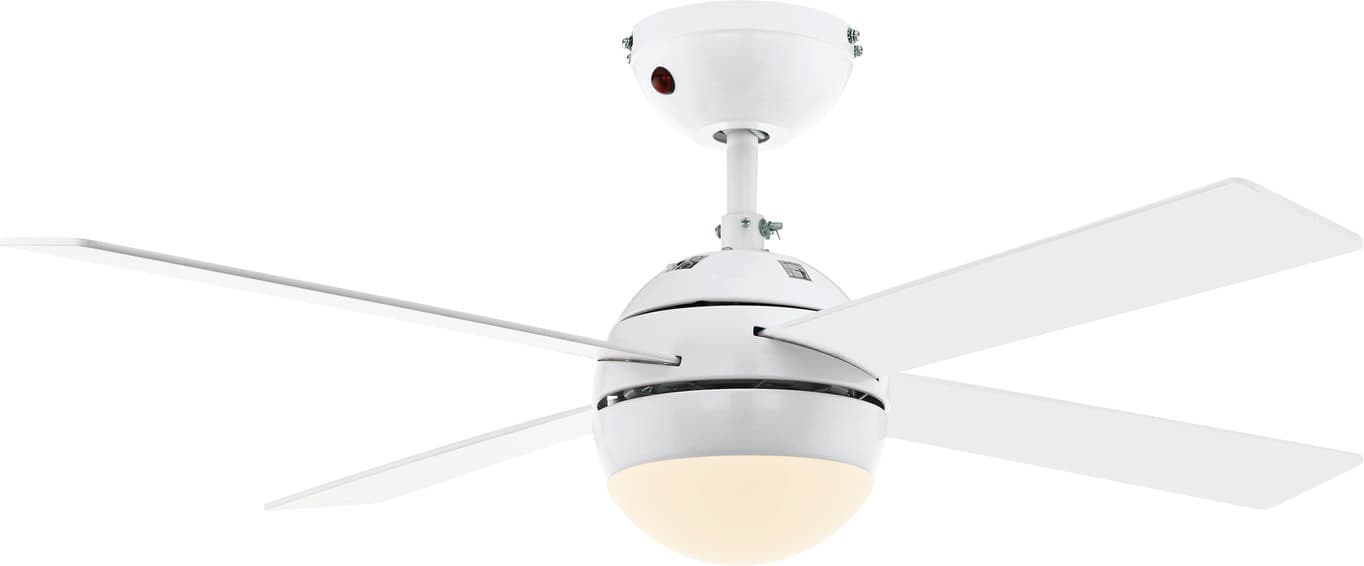 Tuuletinvalaisin Eglo Losciale 4.9W E27 G45 LED IP20 valkoinen/puu