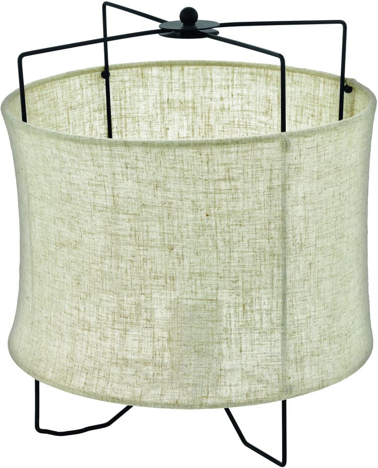 Pöytävalaisin Eglo Zina E27 maks. 40W IP20 musta/pellava
