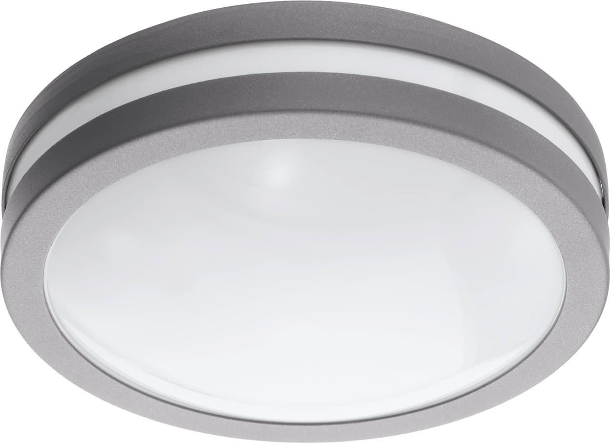 Ulkokattovalaisin Eglo Locana-c connect-c Ø26cm 14W LED 3000K IP44 hopea/valkoinen
