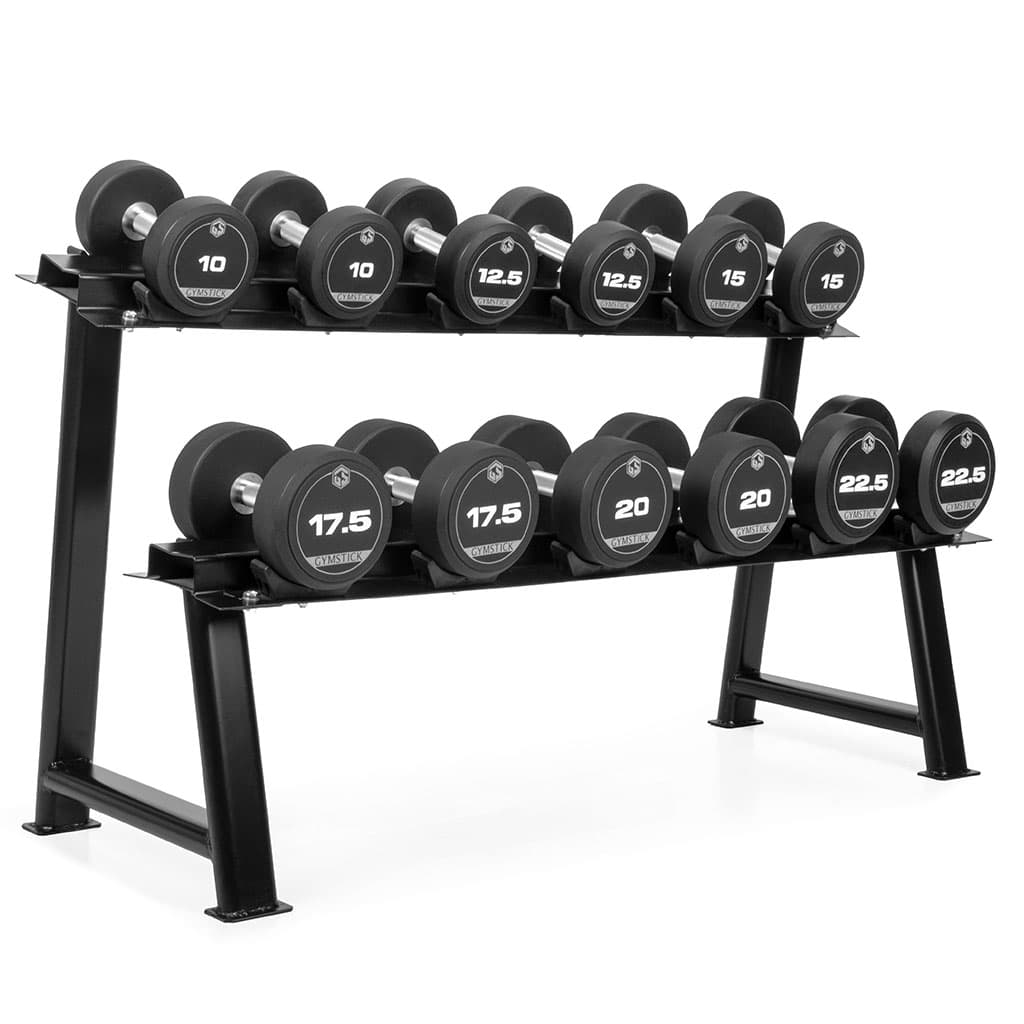 Gymstick PRO TPU Käsipainosarja 10-22,5kg + teline -21%