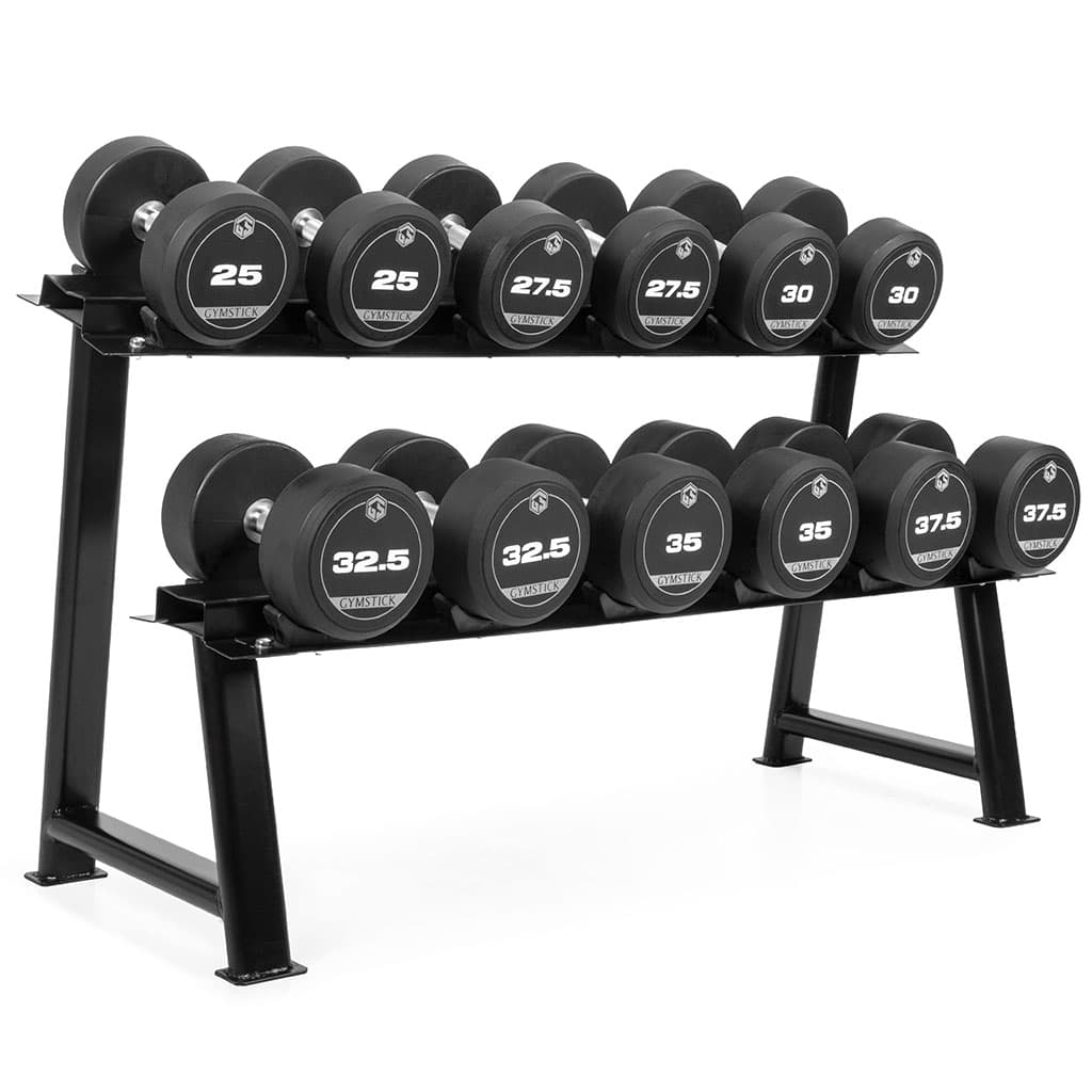 Gymstick PRO TPU Käsipainosarja 25-37,5kg + teline -20%