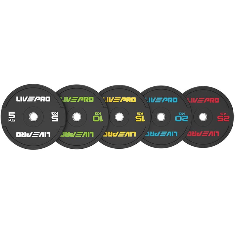 Livepro Bumper Plate Levypaino 5-25kg - 5kg