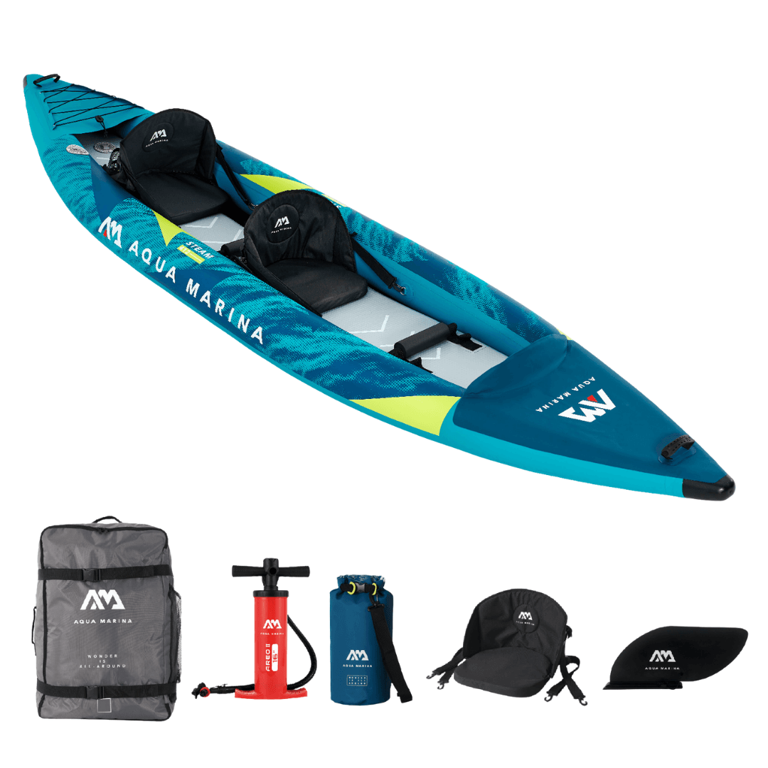 Aqua Marina Steam 2-hengen Ilmatäytteinen kajakki 412x80cm -30%