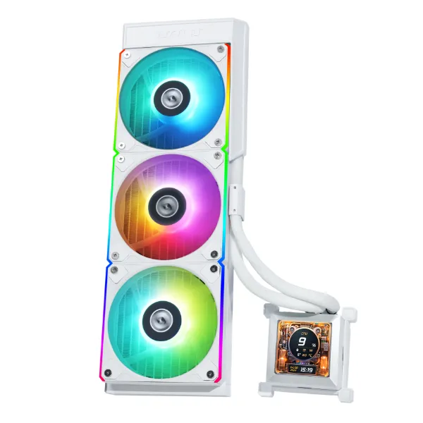 Lian Li HydroShift LCD 360S 360mm ARGB -nestejäähdytin, valkoinen