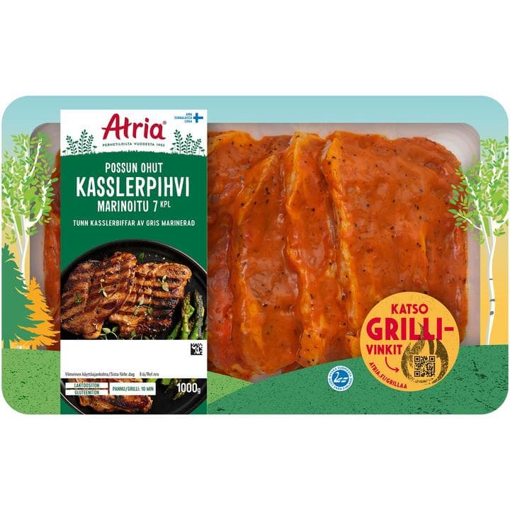 Atria Possun Ohut Kasslerpihvi Marinoitu 1kg