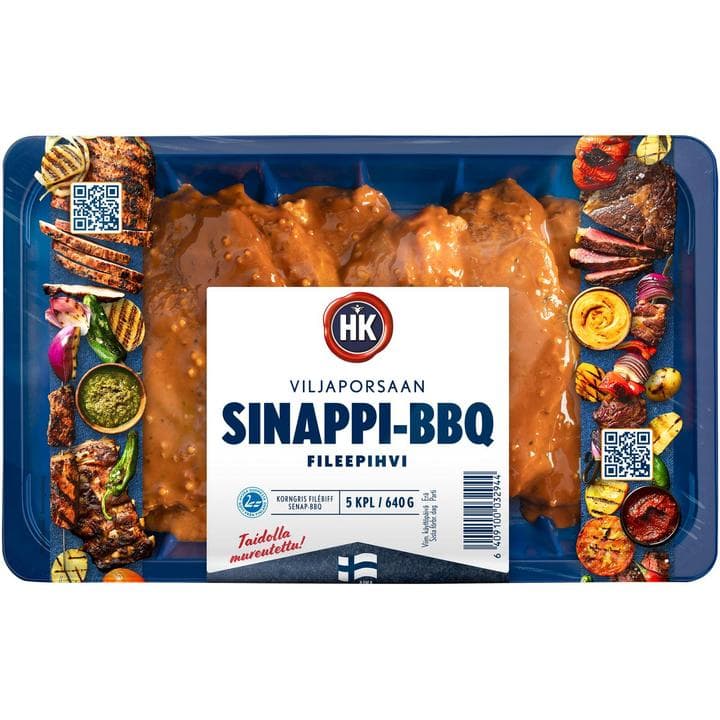 HK Viljaporsaan Fileepihvi sinappi-BBQ 640 g