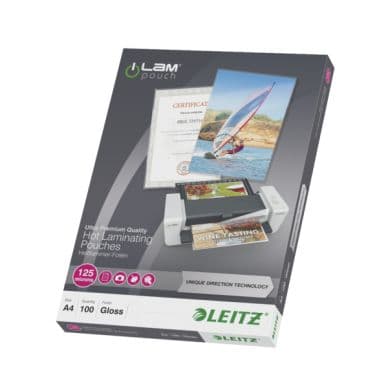 Leitz Laminointitasku A4 UDT 125 mic. 100/ltk 74810000 Vastaa: N/A