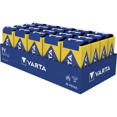 Varta Industrial Pro 9V akku - irtotavarana 20 kpl 4022211111 Vastaa: N/A