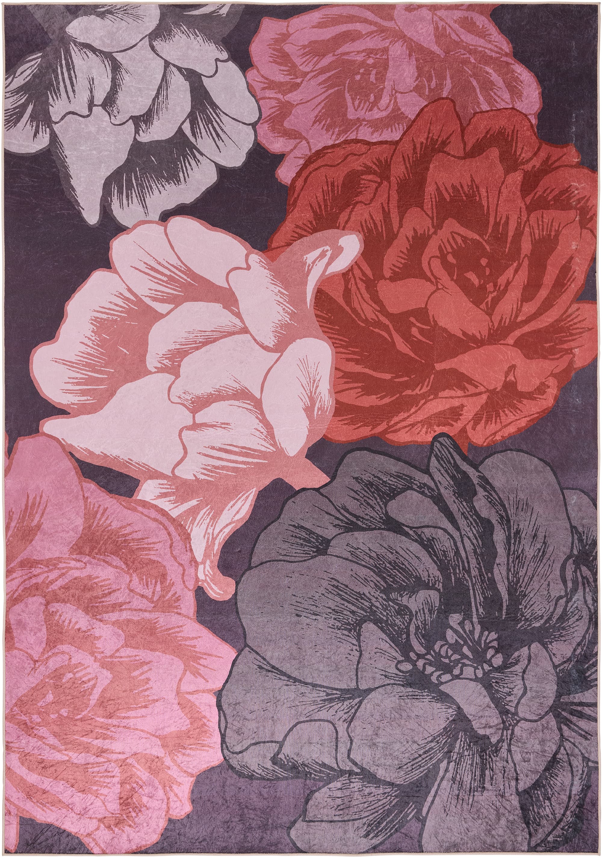 Vallila Juhannusruusu glossy matto terra 160x230cm