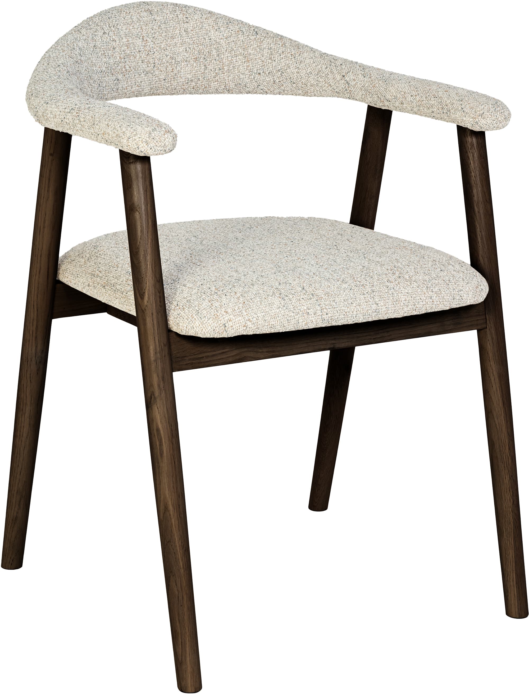 Nicola ruokatuoli, smoked tammi / beige kangas