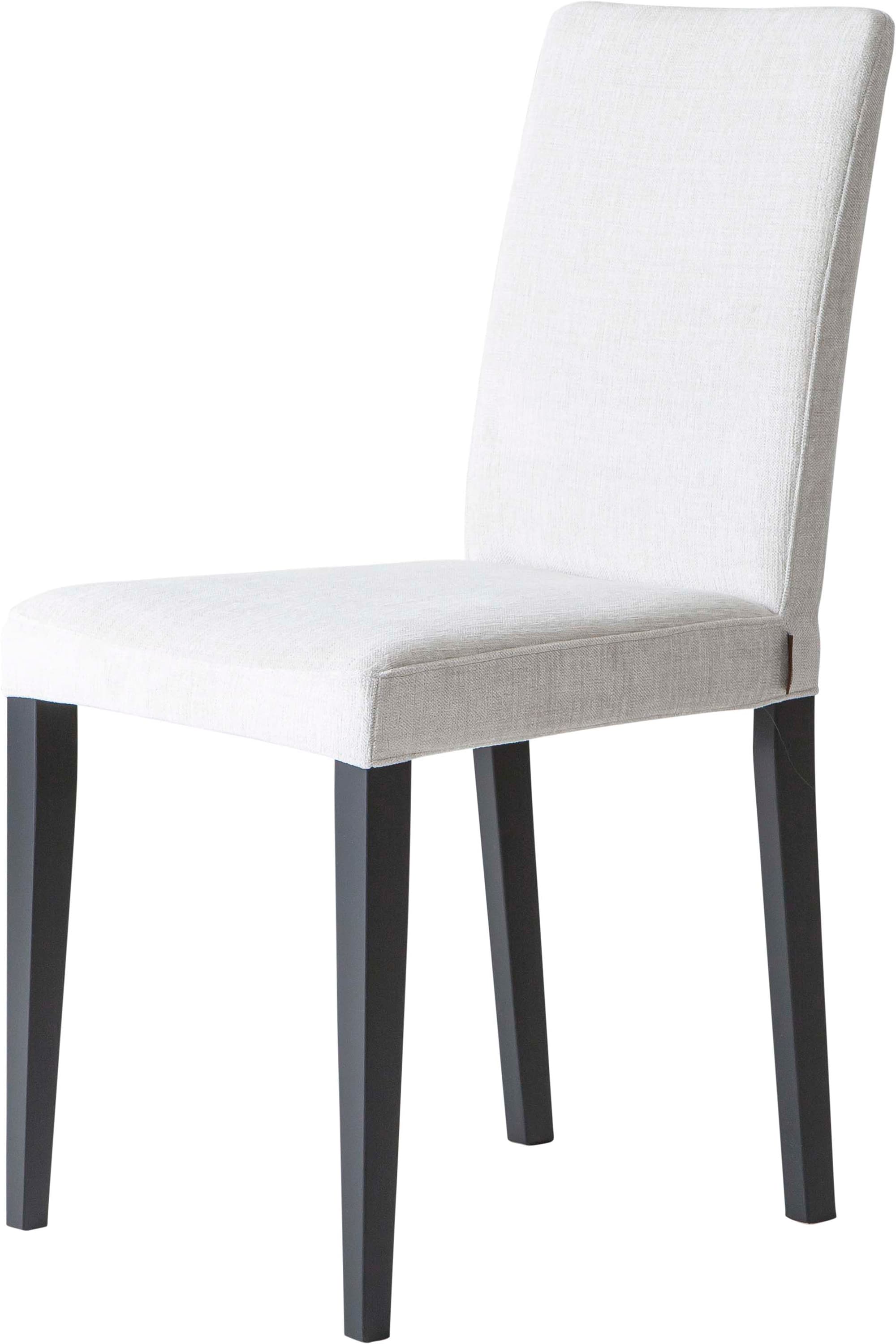 Mood ruokapöydän tuoli musta runko / beige kangasistuin