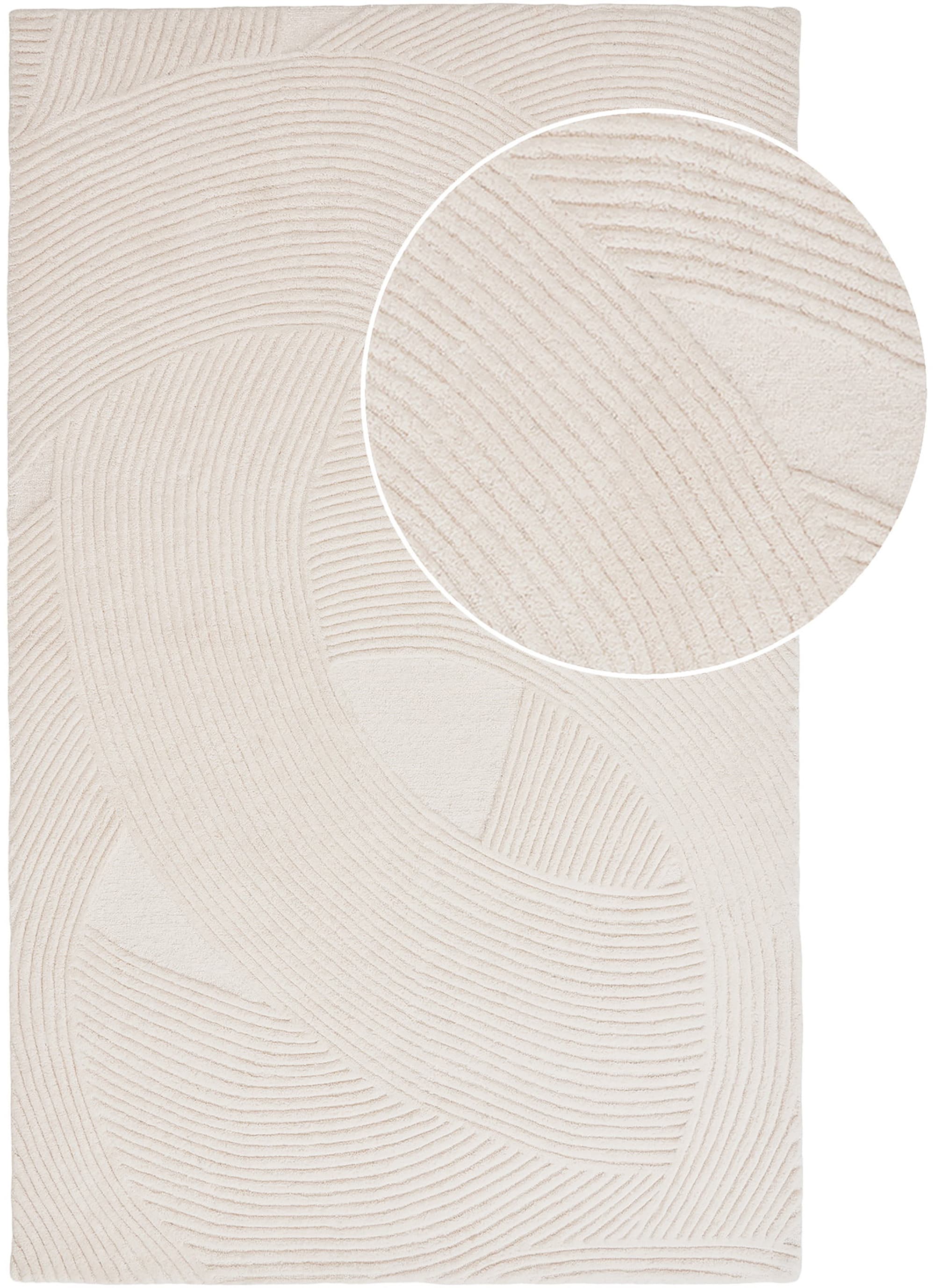 House Nordic Monda matto, käsintuftattu, norsunluu, 200x300 cm