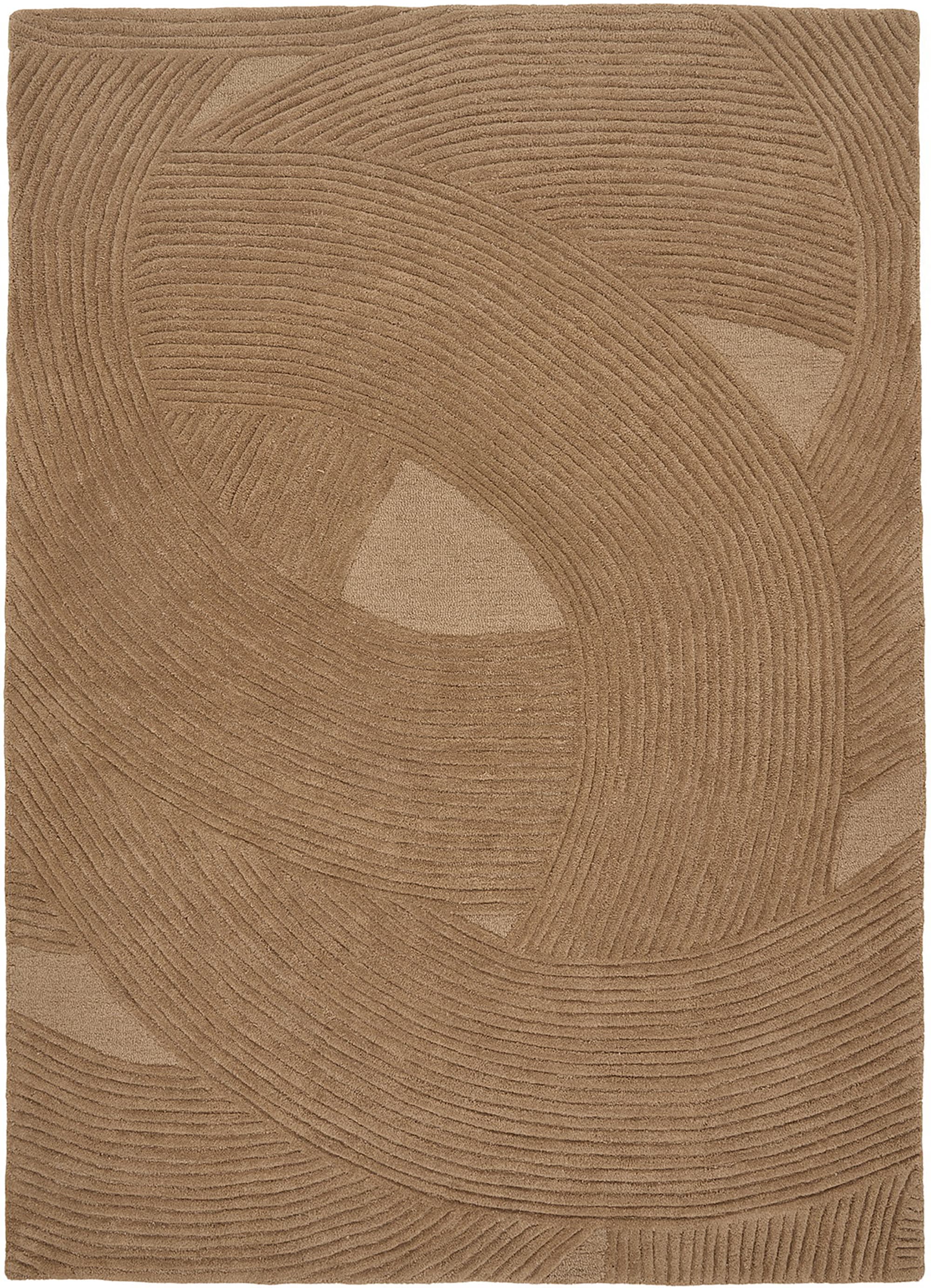 House Nordic Monda matto, käsintuftattu, ruskea, 160x230 cm