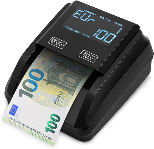 Setelintunnistin ZENACASA E-25 setelitunnistin ja laskin