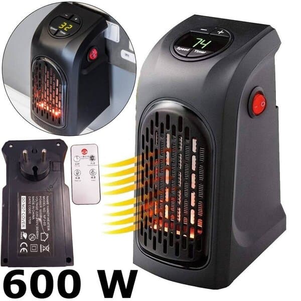 Sähkölämmitin kaukosäätimellä, 600 W