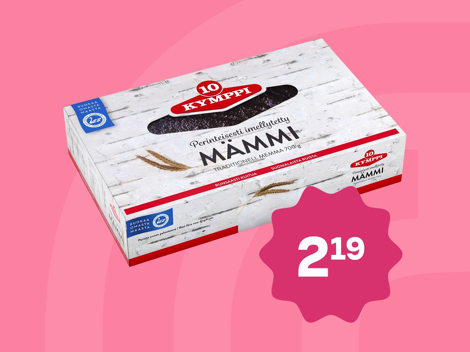 Kymppi-mämmi: 2,19 €