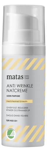 Matas Striber Anti Wrinkle Night Cream For Dry Skin Fragrance Free 50 ml
