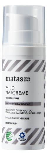 Matas Striber Mild Night Creme For Senstive Skin Fragrance Free 50 ml