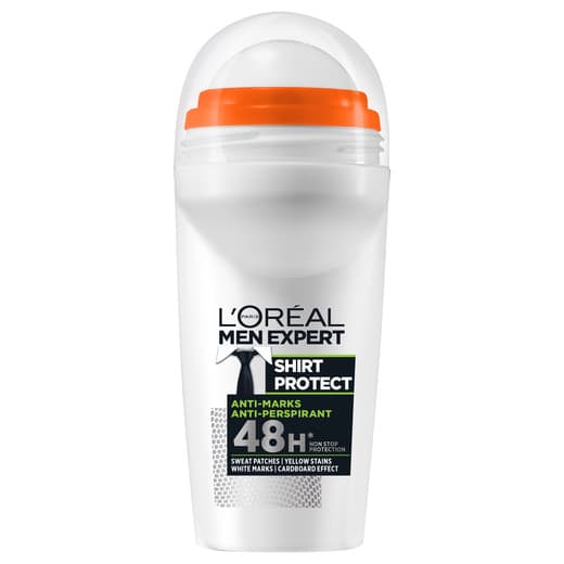 L'Oréal Paris Men Expert Shirt Protect 48H Anti-Marks Anti-Perspirant Deodorant Roll On 50 ml