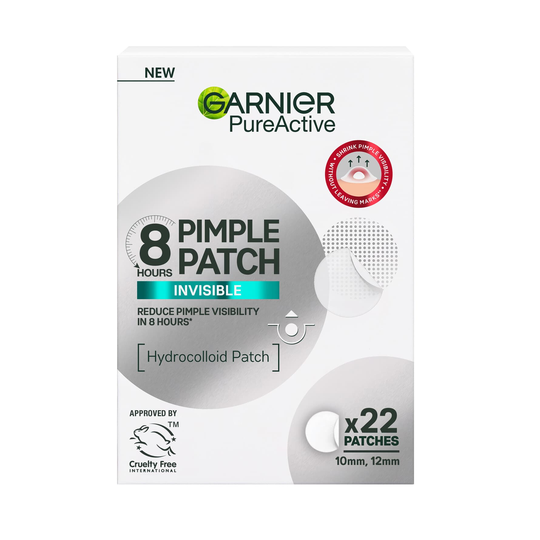 Garnier PureActive Invisible Pimple Patch 22 pcs