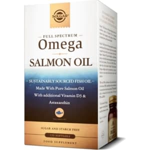 Solgar® Full Spectrum omega salmon oil 120 kaps. ravintolisä
