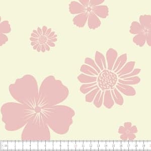Textil Blomma 150 cm trikookangas