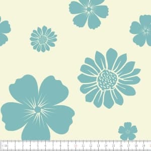 Textil Blomma 150 cm trikookangas
