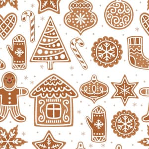 Textil Ppperkaka 150 cm trikookangas