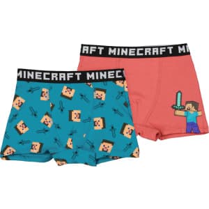 Minecraft lasten bokserit 2-pack