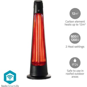 Nedis HTPA21BKW 1200W IP24 SmartLife Patio lämmitin
