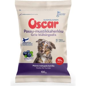 Oscar Possu-mustikkaherkku 100 g koiran herkku