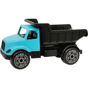 Plasto iso 60 cm turkoosi kuorma-auto hiljaisilla renkailla