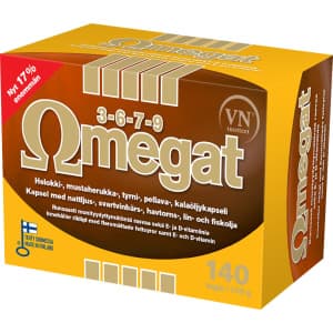 Omegat Omegat 3-6-7-9 140 kaps. ravintolisä