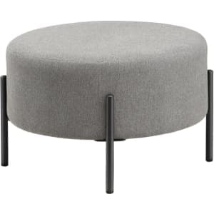 Chic Home Collection Pyöreä 75 cm vaaleanharmaa rahi