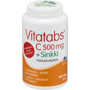 Vitatabs C 500 mg + Sinkki 100 tabl. ravintolisä